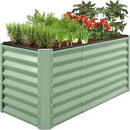Best Choice Products 4x2x2ft Outdoor Metal Raised Garden Bed, Deep Root Planter Box for Vegetables, Flowers, Herbs, and Succulents w/ 119 Gallon Capacity - Sage Green by GreenHaven Gardens