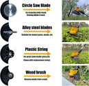 Electric Weed Wacker Cordless for Dewalt 20 V Battery, 4-in-1 Battery-Powered Mower, Lightweight Cordless Weeder for Lawn, Yard and Brush Mowing (Battery Free, Yellow) by GreenHaven Gardens
