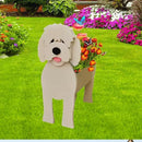 Golden Doodle Dog Planter Plant Pots,Cute Garden Dog Flower Planter,Large Dog Planters Birthday Gifts for Women,Office,Indoor/Outdoor Decor（9.84 * 9.06 * 17in） by GreenHaven Gardens