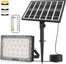 CLY LED Solar Lights Outdoor IP66 Waterproof, Bright Solar Dusk to Dawn Light 5000mah, Adjustable Angle, Solar Powered Security Flood Light 5M Cable for Wall Porch Shed Barn 2700K 4000K 6000K by GreenHaven Gardens