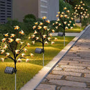 Solar Garden Lights Outside - 4 Pack 80 LED Solar Bee Lights Outdoor Waterproof with 8 Modes Landscape Decoration for Garden Patio Yard Walkway Grass Spring Decor (Warm White) by GreenHaven Gardens