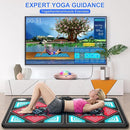 Dance Mat for Kids and Adults, Anti-Slip Wireless Electronic Dance Pad for TV, Wrinkle-Free, Soft & Cozy Playmat for Exercise & Games, Smart Camera & 2 Controllers, Gift idea（Classic Snowflake） by TinyTreasures Baby Boutique