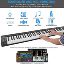 Pyle 88-Key Electric Piano Keyboard – Full Sized Bluetooth Enabled Keyboard with 28 Rhythms & Tones, Built-In Speaker, Sustain Pedal, Piano Bag, Portable Design, Ideal for Beginners and Professionals by TinyTreasures Baby Boutique