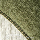 MIULEE Pack of 2 Couch Throw Pillow Covers 24x24 Inch Olive Green Farmhouse Decorative Pillow Covers with Stitched Edge Soft Chenille Solid Dyed Spring Pillow Covers for Sofa Bed Living Room by CozyNest Decor