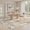 Area Rug for Living Room: 10x14 Washable Neutral Abstract Modern Soft Rugs Non Slip Indoor Floor Stain Resistant Large Carpet for Bedroom Dining Room Office Nursery - Golden Brown by TinyTreasures Baby Boutique