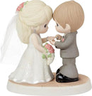 Precious Moments 222009 with This Ring, I Thee Wed Bisque Porcelain/Fabric Figurine by CozyNest Decor