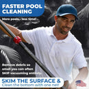 ProTuff 17” Silt Net Pool Skimmers for PROS – 6 Pack – “490 Promise” Unlimited, Unconditional Replacement - Ultra-Durable Ultra-Fine Net for Silt – Heavy-Duty Aluminum Frame & EZ-Clip Pole Attachment by GreenHaven Gardens