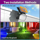 Solar Color Changing Spot Lights Outdoor, IP65 Waterproof Christmas Lights, Multicolor Landscape Spotlights, Large Panel Powered Yard Garden Pathway Light 6 Pack by GreenHaven Gardens