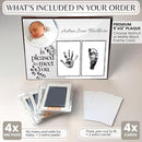 Inkless Hand and Footprint Kit, Baby Keepsake Plaque & Baby Shower Gifts - Ideal as Mom To Be Gift, Nursery Picture Frames, Clean Touch Hand and Footprint Kit (Style 1 - Design 5) by TinyTreasures Baby Boutique