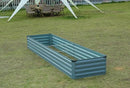 2 Pack 8x2x1FT Galvanized Raised Garden Beds Kit Outdoor Metal Gardening Planter Box for Vegetable Elevated Flower Herbs,Gray by GreenHaven Gardens