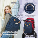 RUVALINO Diaper Bag Backpack, Multifunction Travel Pack Maternity Baby Changing Bags, Large Capacity, Waterproof, Peacock Blue by TinyTreasures Baby Boutique