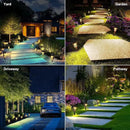 Solar Lights Outdoor Pathway 12 Pack, Solar Pathway Lights Outdoor Auto On/Off Waterproof Garden Landscape Lighting for Path, Yard, Walkway, Driveway, Lawn, Patio, Outside Decor, Warm White by CozyNest Decor