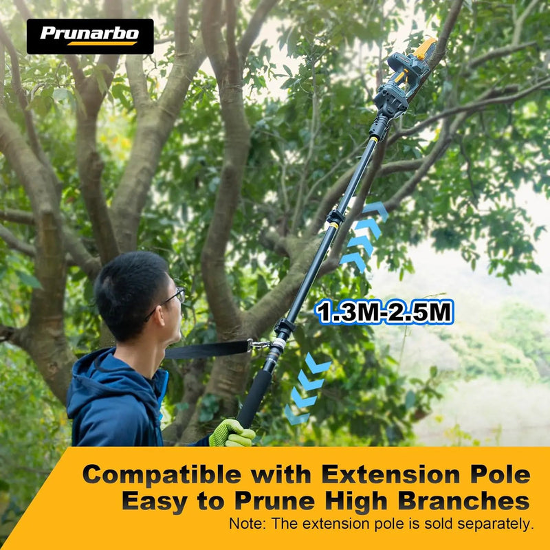Extendable Pole for Cordless Electric Pruning Shear, Telescopic Pole 4.2-8.2 ft Extension for Gardening Tree Pruner Extended Cutting Reach for Professional Battery Secateurs Heavy Duty, photo 4 of 6