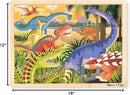Melissa & Doug Dinosaurs Wooden Jigsaw Puzzle with Storage Tray (24 pcs) by TinyTreasures Baby Boutique