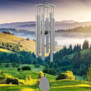 Wind-Chimes-Outdoor-Deep-Tone, Large Soothing Melodic Tones Windchimes, Wind Chimes for Outside, Memorial Wind Chimes Best Gift for Mom Women Grandma Neighbors(32" Silver Coated Aluminum) by CozyNest Decor