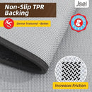JSEI Entryway Rugs Doormat 20"x32", Non-Slip Dirt Trapper Door Mats Indoor, Washable Absorbent and Stain Resist Welcome Floor Mat for Front Door, Dog Door Mat, Muddy Wet Shoes & Paws, Dark Grey by CozyNest Decor