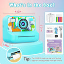 Kids Camera, Upgrade Kids Camera Instant Print, Front Rear Dual Selfie Digital CAM with 1080P Videos, Portable Travel Toy with Games and Music, Christmas Birthday Gift for Boys, Girls and Teens by TinyTreasures Baby Boutique