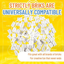 Strictly Briks Classic Bricks Starter Kit, White, 96 Pieces, 2x3 Studs, Building Creative Play Set for Ages 3 and Up, 100% Compatible with All Major Brick Brands by TinyTreasures Baby Boutique