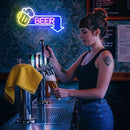 Beer Neon Signs Led Beer Neon Sign for Wall Decor Dimmable Bar Led Sign Neon Sign for Man Cave Bedroom Home Bar Shop Pub Bistro Party Game Room Decor Gifts by CozyNest Decor