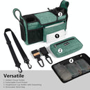 TOPDesign Universal Baby Stroller Organizer, Stroller Caddy with Detachable Mesh Bag & Heightened Insulated Cup Holders & Non-Slip Secure Hooks Accessories, Fits Most Strollers (Green) by TinyTreasures Baby Boutique