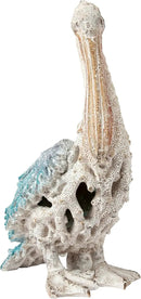 Blue Pelican Standing Figurine 13.75” Coastal Coral Reef Home Decor Nautical Beach Statue for Tabletop Shelf or Mantel Ocean Inspired Room Accents by CozyNest Decor