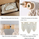 Achart Macrame Wall Hanging Large- Boho Wall Decor- large wall art- Wall Decor Living Room- Macrame Tapestry Boho Decor for Bedroom (Beige-V) by CozyNest Decor