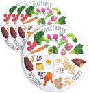 9" Portion Control Plate - Healthy Nutrition Plate for Adults and Teens, Melamine, Ideal for Weight Loss and Diabetes Management (4 Pack) by CozyNest Decor