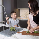 Kraus Multipurpose Over-Sink Roll-Up Dish Drying Rack, Colander and Trivet in Light Grey, KRM-10GREY by CozyNest Decor