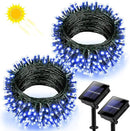 2 Pack Solar String Lights for Outside, Each 79Ft 240LED Solar Lights Outdoor, 8 Modes Waterproof Solar Powered Fairy Twinkle Lights for Backyard Patio Tree Party Garden Decoration, Blue by GreenHaven Gardens