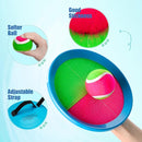 Toss and Catch Ball Set 4 Pack - Beach Toys Pool Toys Outdoor Games for Family Toddlers Kids Adults - Outside Yard Games- Classic Birthday Gift for 3 4 5 6 7 8 9 10 11 12+ Years Old Boys Girls by TinyTreasures Baby Boutique