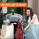 Baby Uma Stroller Hooks for Bags (2 Pack) - Leather-Style Stroller Clips and Hooks, Non-Slip Stroller Accessories, Carry 11 lbs Per Stroller Hook, Universal Baby Essentials & Stroller Accessories by TinyTreasures Baby Boutique