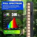 Barrina Grow Lights for Indoor Plants Full Spectrum, 1ft LED Grow Light Fixture, Black Cover LED Plant Grow Light Bulbs for Indoor Plants, Greenhouse, Plug and Play, Linkable Design, Yellow, 8 Packs by GreenHaven Gardens