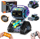 STEM Robot Building Kit for Kids 6-14,3in1 Remote & APP Controlled STEM Rock Robot/Truck/Road Roller Building Toys for Kid,433 Pcs Building Blocks Set Birthday Xmas Gift Ideas for Boys Girls by TinyTreasures Baby Boutique