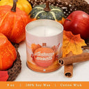 Autumn Wreath Fall Candles for Home Scented Natural Soy Wax Non Toxic Birthday Candles Scented Candle 40 Hours Bruning 9oz Aromatherapy Candle Gifts for Women Halloween Birthday Thanksgiving by CozyNest Decor