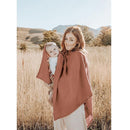 Konssy Muslin Nursing Cover for Breastfeeding, 360° Full Privacy Breathable 100% Cotton Breastfeeding Cover, Multi-use Carseat Canopy(Chestnut) by TinyTreasures Baby Boutique