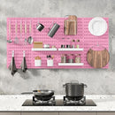Pegboard Combination Kit, 25.2" x 25.2" Wall Mounted Storage Set with 4 Pegboards & 20 Accessories Hanging, Peg Boards Organizer by CozyNest Decor
