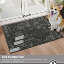 BEQHAUSE Dirt Trapper Door Mat 32"x48" Non-Slip Door Mats Washable Entryway Rugs Stain Resistant Doormat Absorbent Welcome Floor Mat for Front Back Door, Muddy Wet Shoes & Paws,Dark Grey by CozyNest Decor