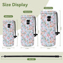 Neoprene Water Bottle Carrier Bag with Adjustable Shoulder Strap for Men Women Walking Hiking,Portable Insulated Holder Case for Stainless Steel/Glass/Plastic Bottles by TinyTreasures Baby Boutique