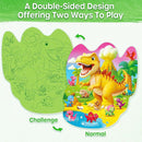 SYNARRY Dinosaur Floor Puzzles for Kids Ages 4-6, Large 45 Piece Floor Puzzles for Kids Ages 3-5, Dinosaur Puzzles for 4-8 Years Old, Dino Toys Gifts for 3 4 5 6 7 8 Years Old Boys Girls Child by TinyTreasures Baby Boutique