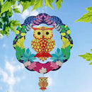 TUOKING Owl Wind Spinners Outdoor Metal 3D Hanging Art Wind Spinner 12 Inch Stainless Steel for Yard and Garden Decoration Worth Gift for Women by GreenHaven Gardens