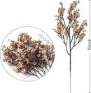 Sggvecsy 15 Pcs Babys Breath Artificial Flowers Gypsophila Bouquets Bulk Real Touch Fake Silk Flowers for Home DIY Floral Arrangement Table Centerpiece Fall Thanksgiving Autumn Decoration (Skin Brown) by CozyNest Decor