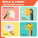 Butterfly EduFields STEM Kit 10-in-1 Science Experiments & Projects for Kids Ages 5-12 | Engineering Building Toy, Electronic Motor Robot Craft for Boys & Girls, Outdoor Summer Gift by TinyTreasures Baby Boutique