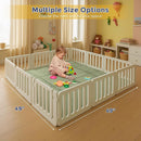 MAXYOYO 1.2" Thick Baby Play Mat for Floor, 49"x 49" Foldable Playpen Mat, Tummy Time Foam Mats Ultra Soft Support,Padded Carpet with Non-Slip Backing for Infant,Kids and Toddler Crawling, Green by TinyTreasures Baby Boutique