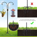 XDW-GIFTS Double Shepherds Hooks for Outdoor, 2-Pack Heavy Duty Garden Pole for Hanging Bird Feeder, Plant Baskets, Solar Light Lanterns, Garden Plant Hanger Stands with 5 Base Prongs by GreenHaven Gardens