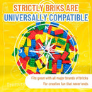 Strictly Briks Classic Bricks Starter Kit, Blue, Green, Red, and Yellow, 96 Pieces, 2x4 Studs, Building Creative Play Set for Ages 3 and Up, 100% Compatible with All Major Brick Brands by TinyTreasures Baby Boutique