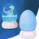 Dinosaur Egg Shape Touch Control Night Light with Pattern Inside, Digital Alarm Clock with Wake Up Light, 20 Soothing Sleep Training Sound and Bluetooth Speaker Box (2025 Style) by TinyTreasures Baby Boutique