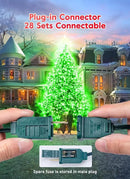 Green C7 LED Christmas String Lights, 25FT Shatterproof Christmas Lights with 25+1 Bulbs, Outdoor String Lights for Christmas Tree Patio Roofline Garden Yard Party Backyard Holiday Decorations by GreenHaven Gardens