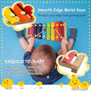 LOOIKOOS Xylophone for Kids Wood Xylophone with 2 Mallets Educational& Preschool Learning Baby Percussion Wooden Musical Instruments Toys for Boys and Girls by TinyTreasures Baby Boutique