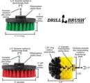 The Ultimate Drill Brush Cleaning Supplies Kit - Bathroom Accessories - Shower Cleaner - Bath Mat - Kitchen Accessories - Grout Cleaner - Dish Brush Set - Stove, Oven, Sink, Outdoor Drill Scrubber by CozyNest Decor