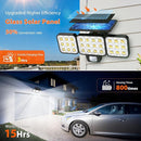 WdtPro Solar Lights Outdoor Waterproof 1 Pack, 3500LM Super Bright Motion Sensor Solar Powered LED Flood Lights, Upgrade Glass Panel, Solar Security Light Spotlights for Outside Yard by GreenHaven Gardens